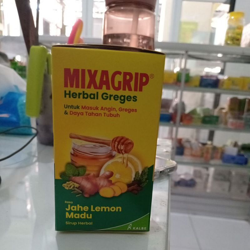 

mixagrip herbal greges rasa jahe lemon madu sirup