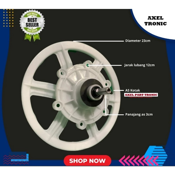 GEARBOX MESIN CUCI SANYO AQUA 2 TABUNG