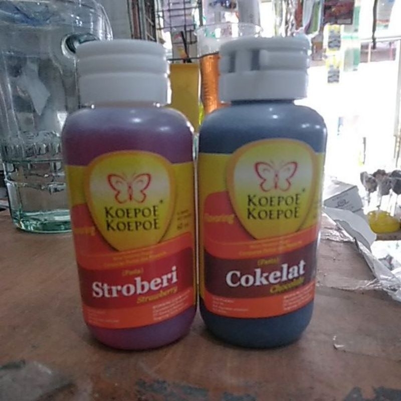 

Pasta coklat Pasta Stroberi Pasta Kupu Kupu