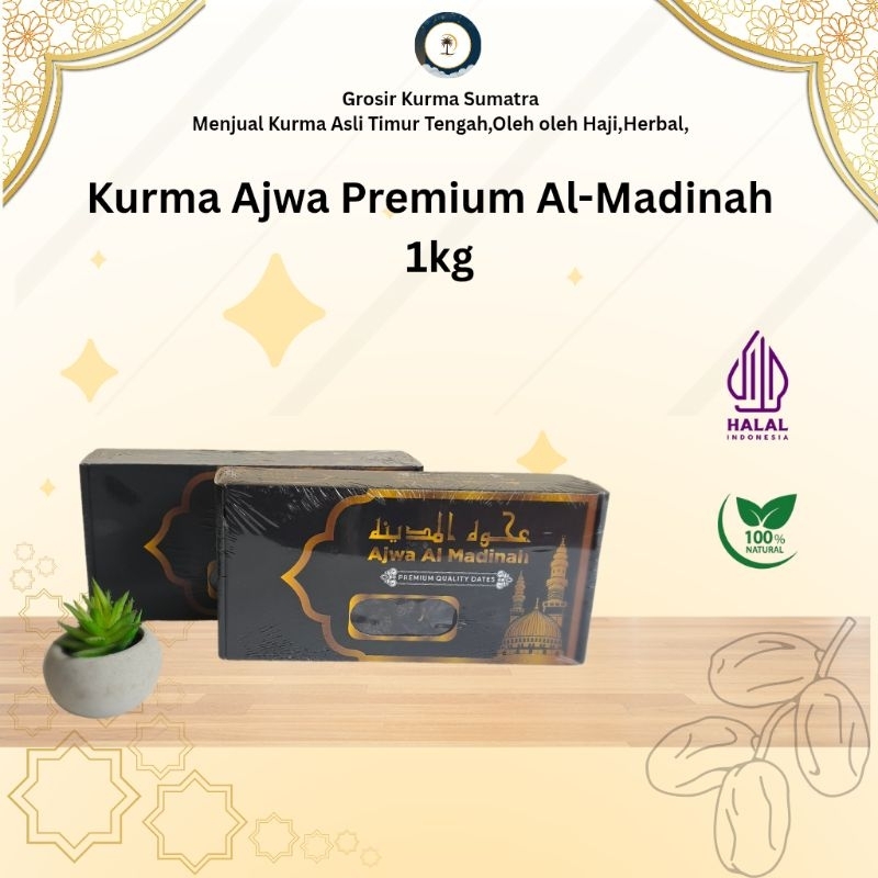 

Kurma Ajwa Al Madinah Premium 1kg - Kurma Timur Tengah