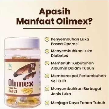 minyak ikan gabus kapsul olimex