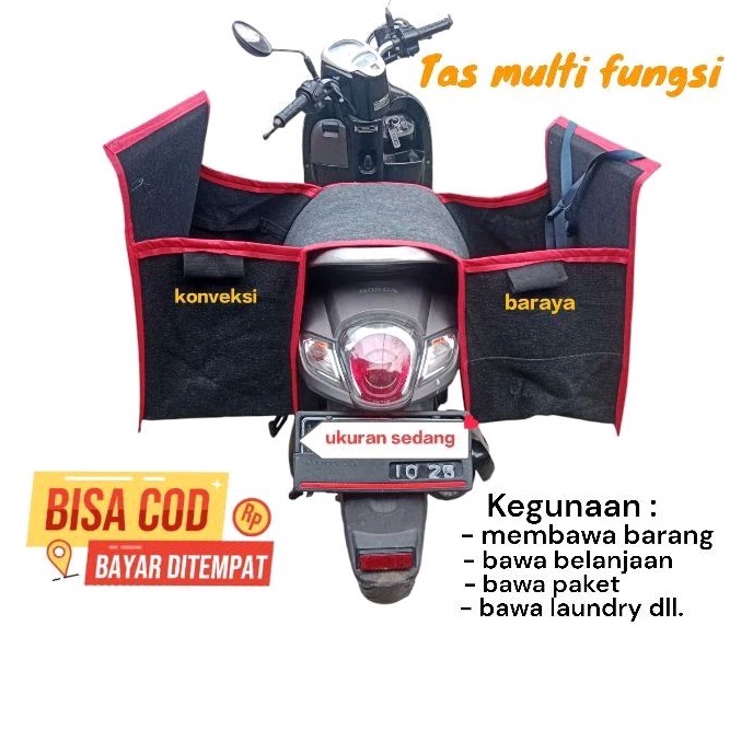 55TERPERCAYA tas motor keranjang motor tas barang motor tas obrok motor tas ronjot motor tas kandek 