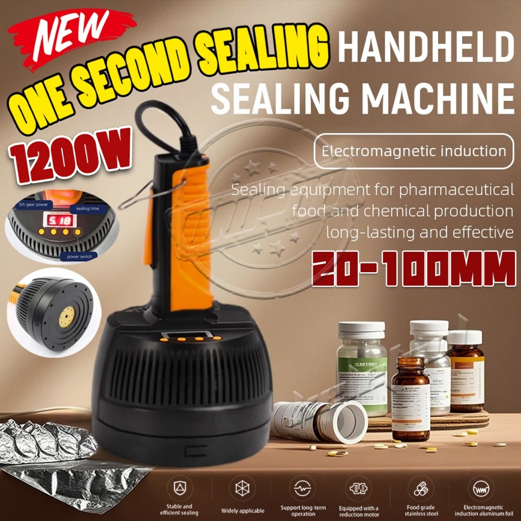 Mesin Segel Induksi 20-100mm Alumunium Foil Induction Sealer Mesin Induksi Segel Segel Botol Foil Me