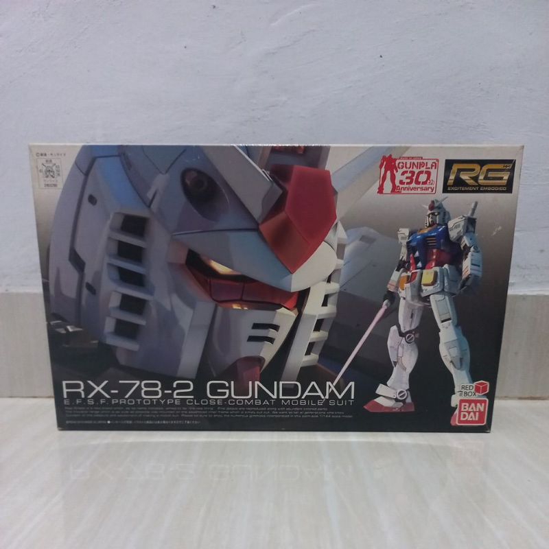 RG 1/144 RX-78-2 GUNDAM [GUNPLA 30TH ANNIVERSARY] (NEW) ORIGINAL BANDAI