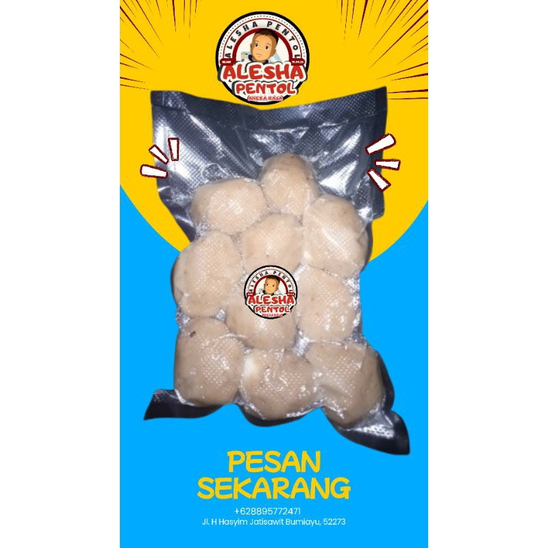 

PENTOL BESAR ISI 10 (DAGING, KEJU, TELOR DAN CABAI)