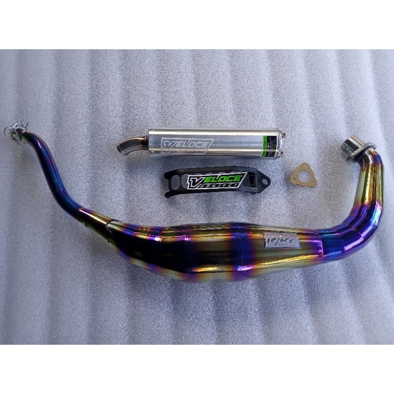 KNALPOT SUZUKI SATRIA HIU LEHER L PREMIUM PRESS COBRA ORIGINAL
