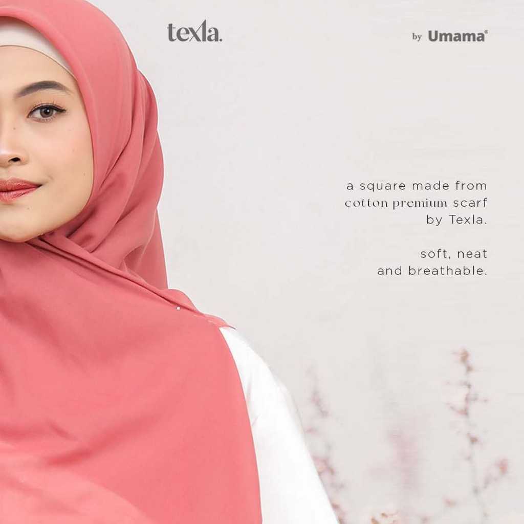 Texla Scarf Box - Kerudung Polos Hijab Segi Empat Premium Kamala (include box)