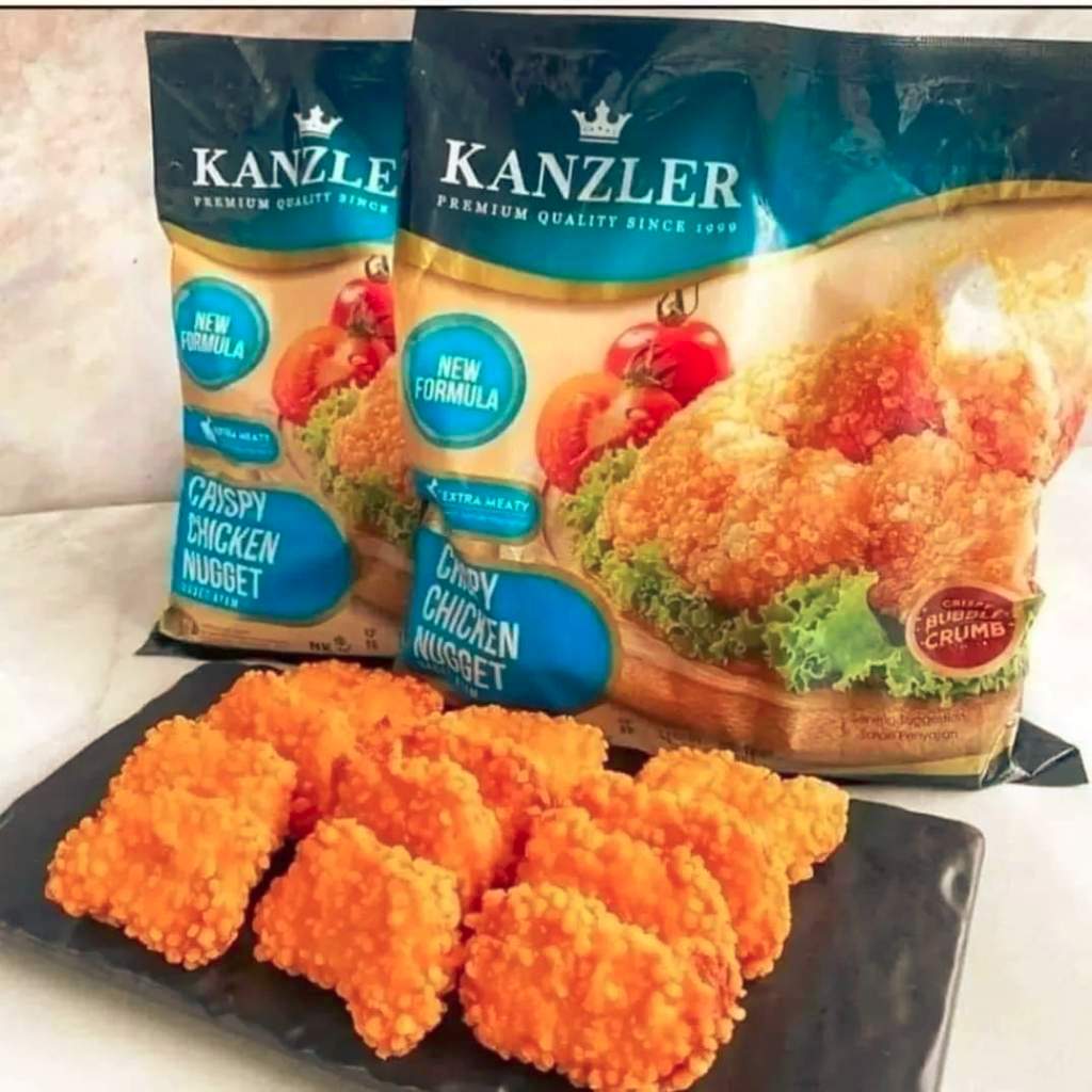 

Kanzler Crispy Chicken Nugget 450 gram / Richeese Crunchy Bubble Crumb Nugget 250 gram