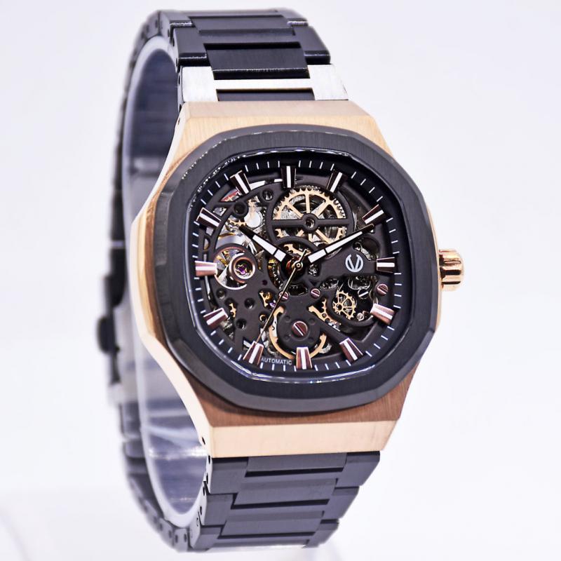 Original Jam tangan pria Christ Verra CV 114826G-18 BLK Automatic