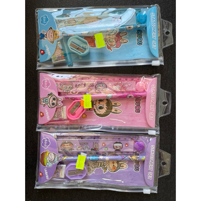 

set alat tulis labubu