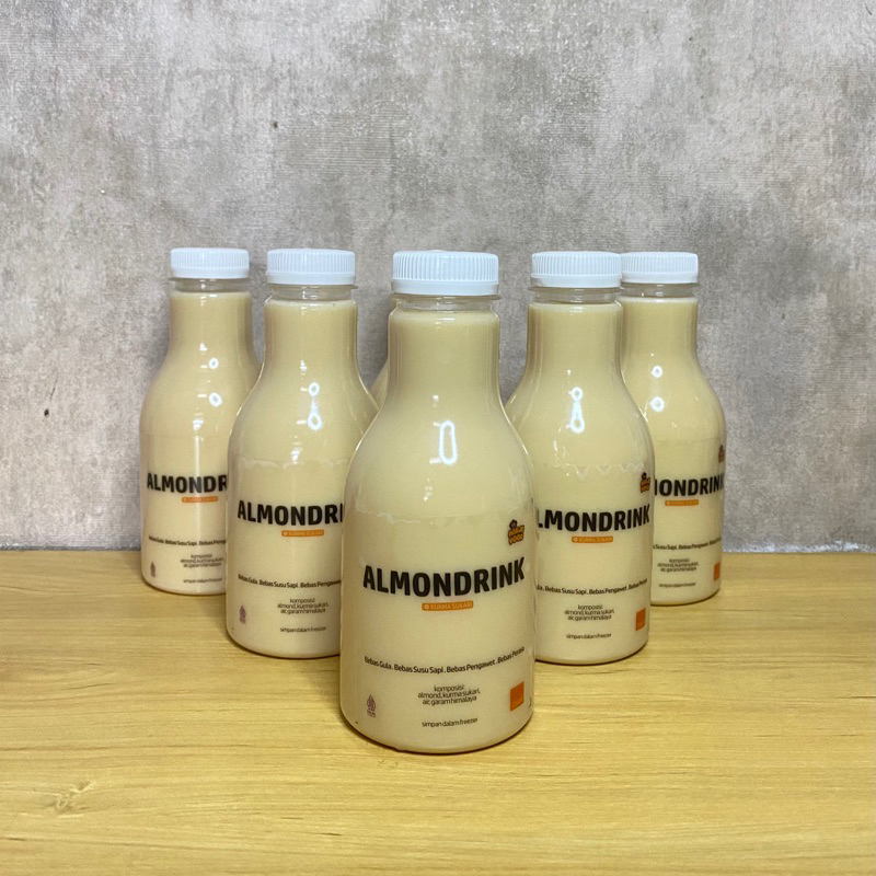

ALMOND DRINK with Kurma Sukari 250ml - Almond Milk - Bebas Gula, Bebas Susu Sapi, Bebas Pengawet, Bebas Perasa