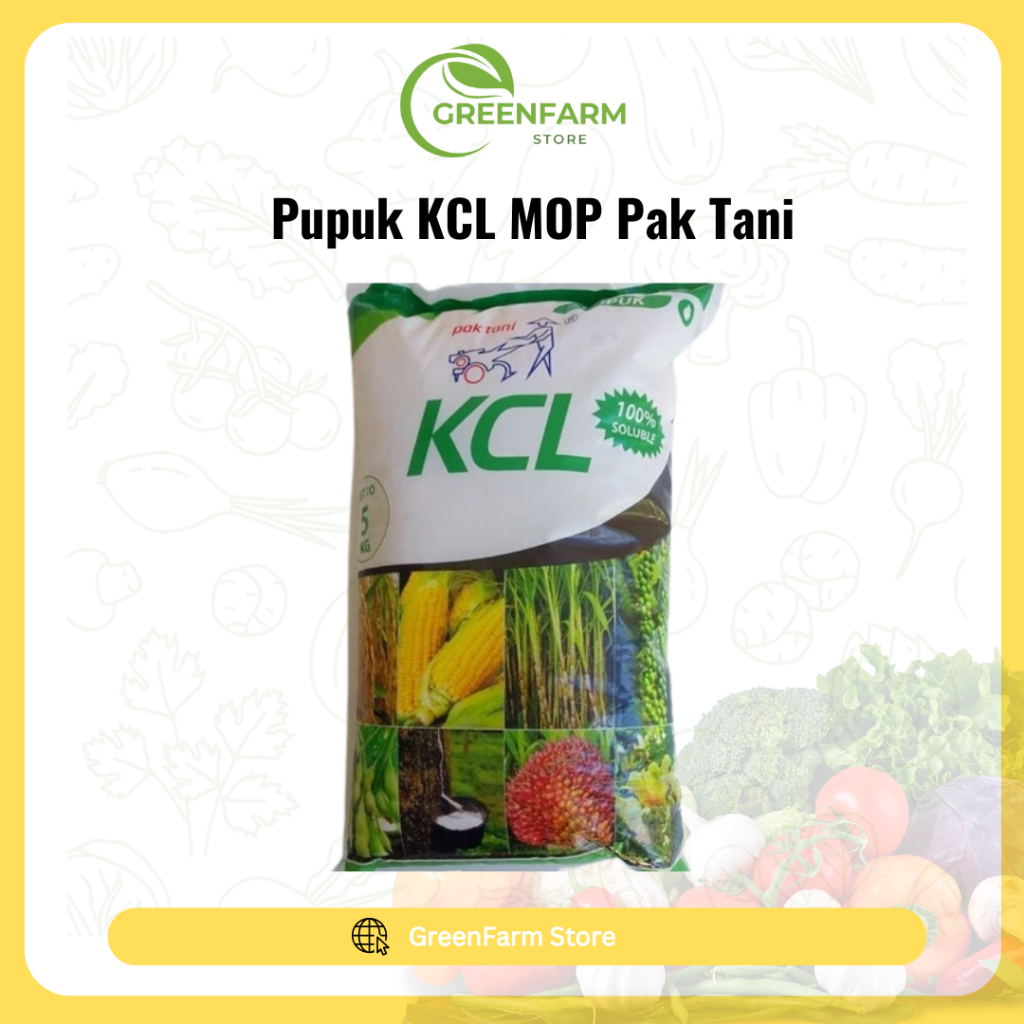KCL Pak Tani Repack 1kg Pupuk KCL MOP Pak Tani KCL Granul KCL Putih Pak Tani