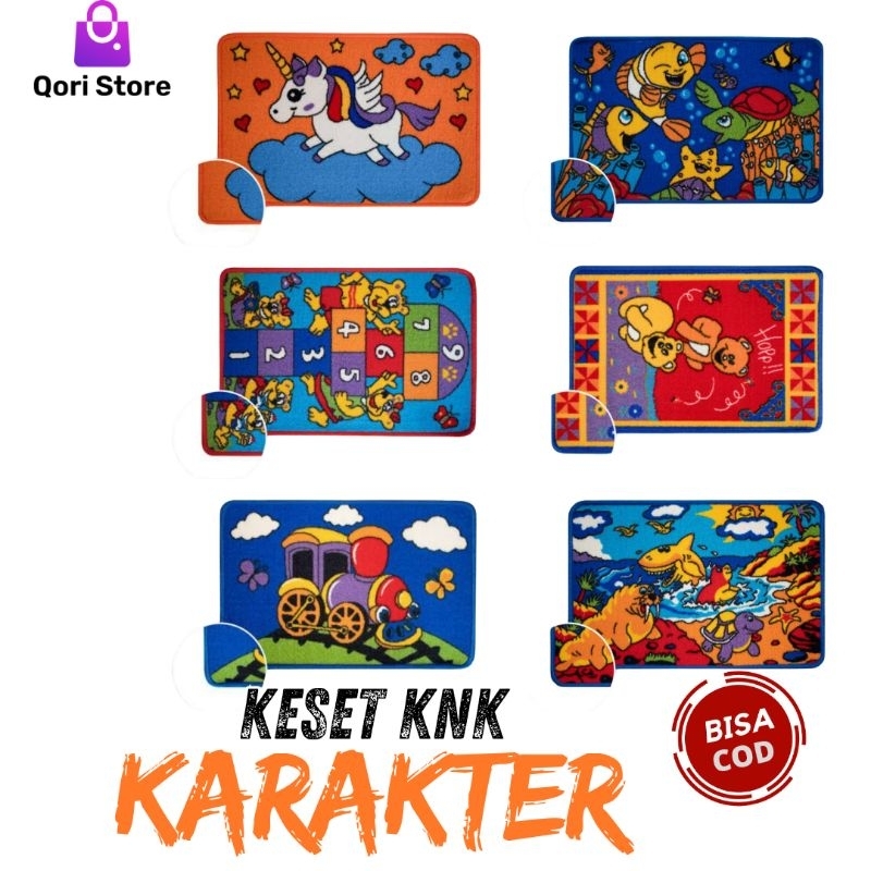 Qori Store - Keset (KNK) Karakter Ambal / Keset Karakter / Keset Antislip / Keset Karakter Antislip