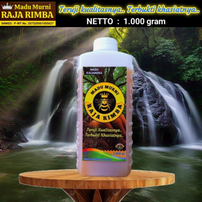 

Madu Murni multiflora Raja Rimba tanpa campuran nektar bungga Kaliandra NETTO 1 kg