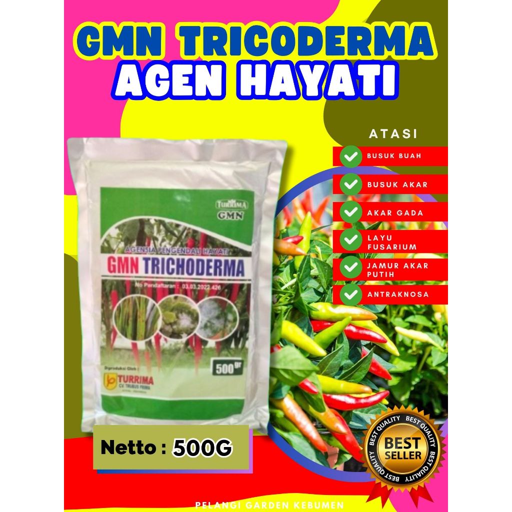 UNGGULAN  Fungisida Tricoderma Organik Isi 500Gram, Fungisida Tricoderma Padat Isi 500Gram, Fungisid