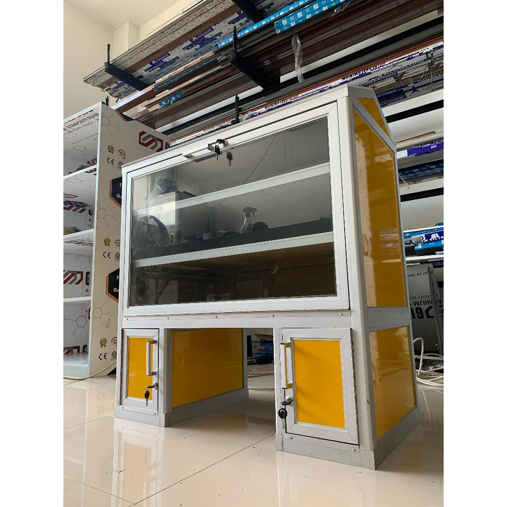 Gerobak / Etalase Motor Aluminium Acp