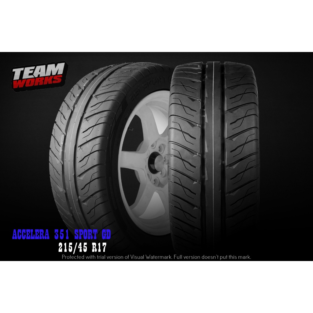 BAN MOBIL SEMI SLICK RING17 ACCELERA 351 SPORT GD 215 45 R17 BAN SEMI SLICK MURAH TUBLES AWET