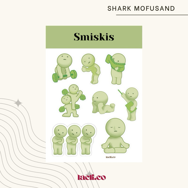 

STICKER SHEET smiskis cute aesthetic untuk jurnal, dekorasi, phonecase, ipadcases