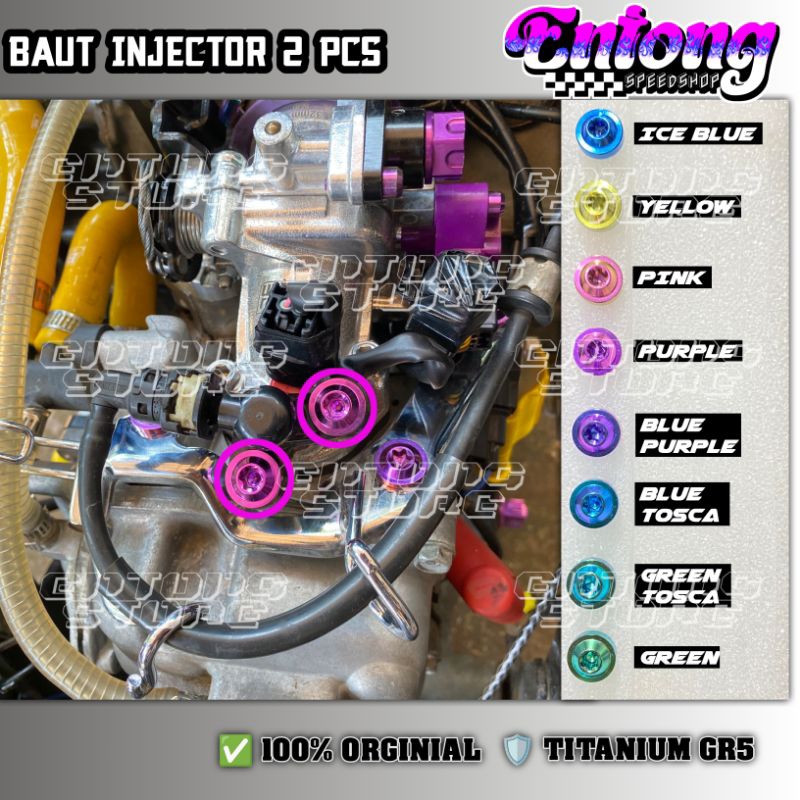 Baut Set Titanium Injector Vario 125 150 Old New isi 2 pcs