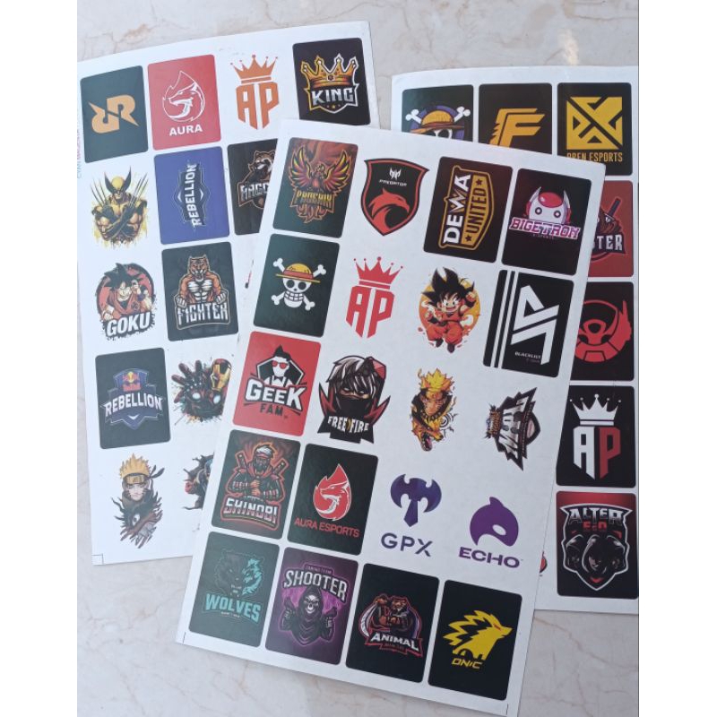 

20LEMBAR STIKER GAME MIX