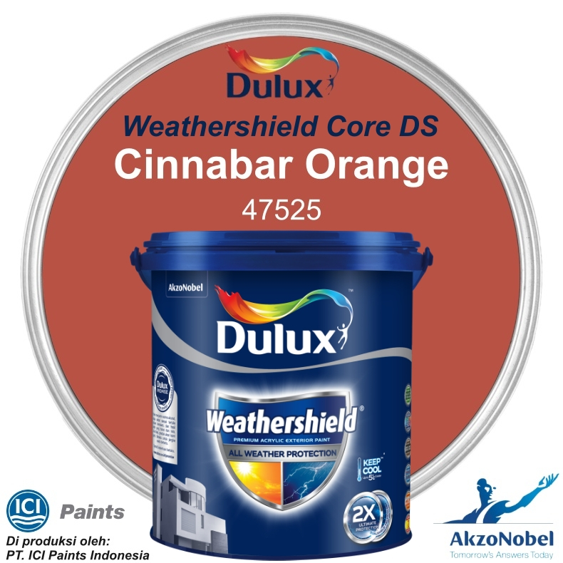 CAT DULUX WEATHERSHIELD 2.5 LT - CINNABAR ORANGE 47525