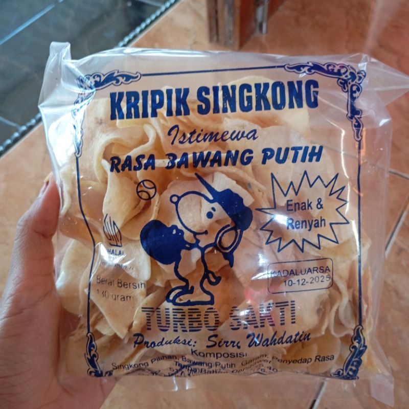 

KERIPIK SINGKONG TURBO SAKTI 130GR ORIGINAL(BAWANG) DAN PEDAS MANIS- CEMILAN GURIH DAN RENYAH - OLEH OLEH MADURA