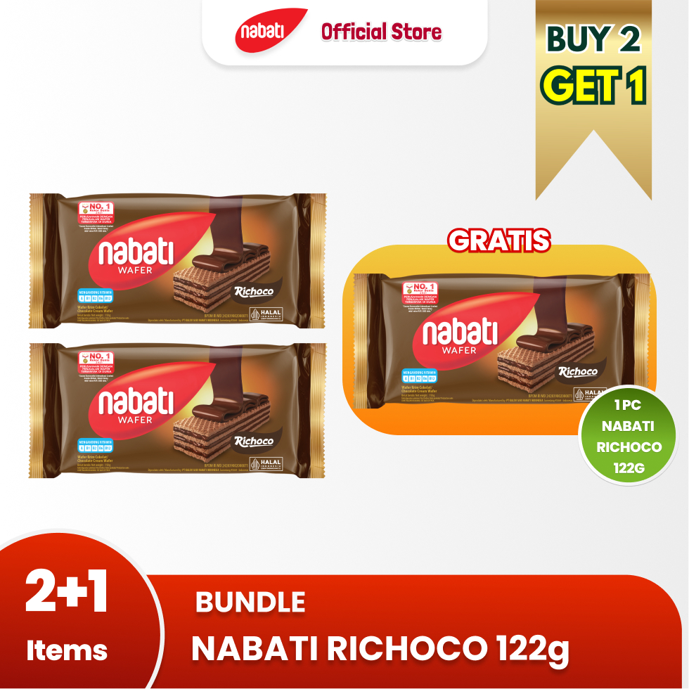 

[Bundle Pack Isi 3] Nabati Richoco 122gr