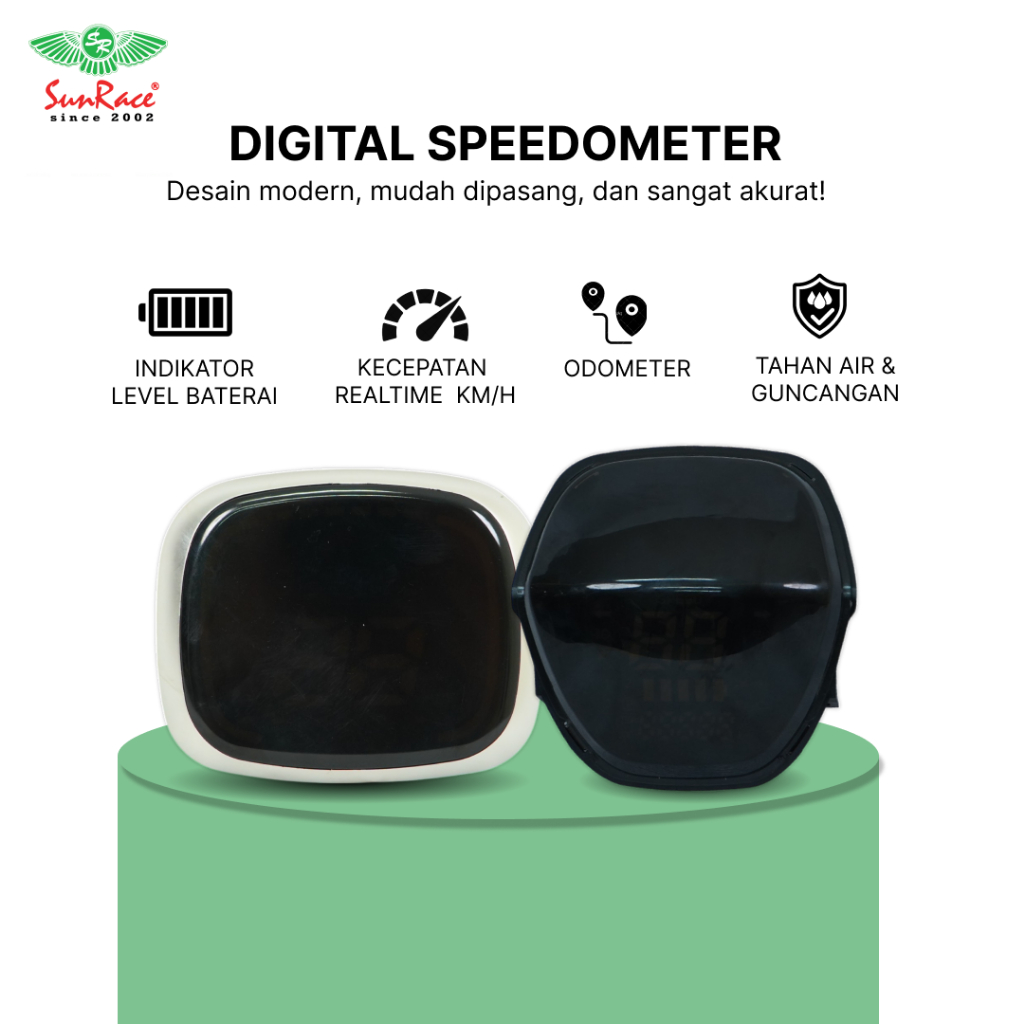 DIGITAL SPEEDOMETER / METER DIGITAL SEPEDA LISTRIK SUNRACE