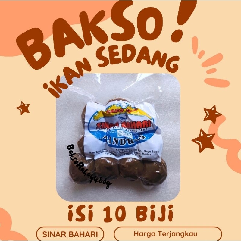 

BAKSO IKAN SINAR BAHARI HITAM Ukuran Sedang - isi 10