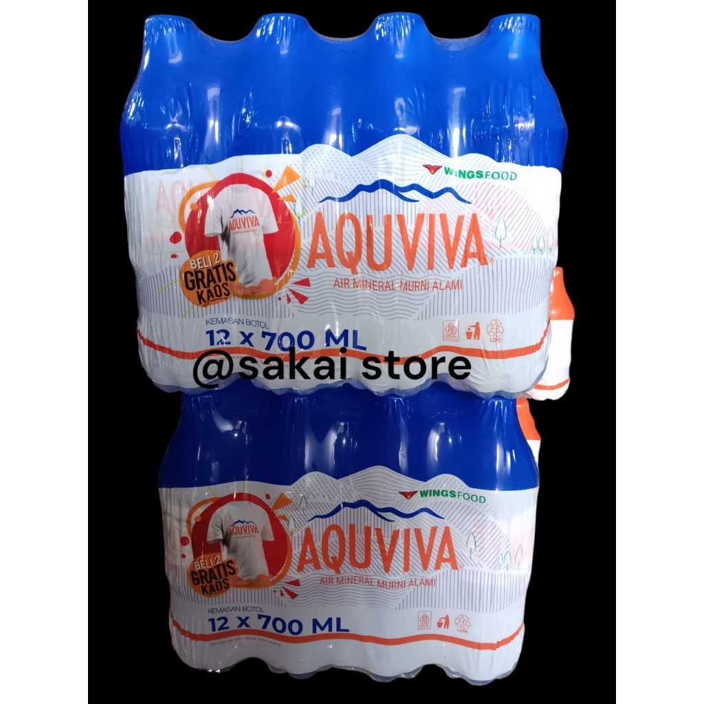 

AQUVIVA AIR MINERAL 1 KRAT 700mL ISI 12 Botol