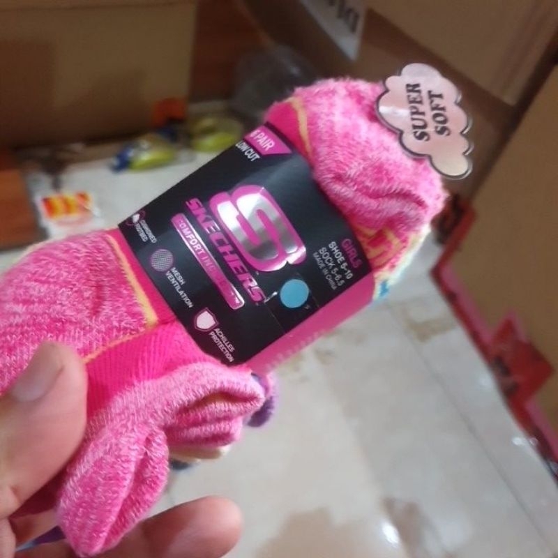 kaos kaki skechers 6 pairs