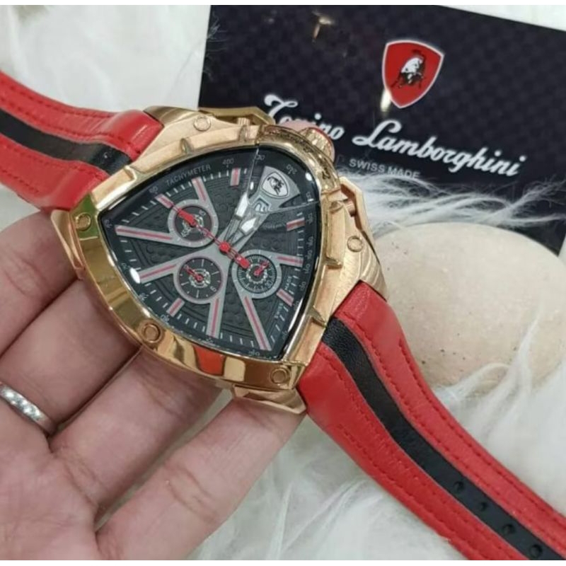 JAM TANGAN PRIA LAMBORGHINI BATRE ALL STEEL KUALITAS ORIGINAL
