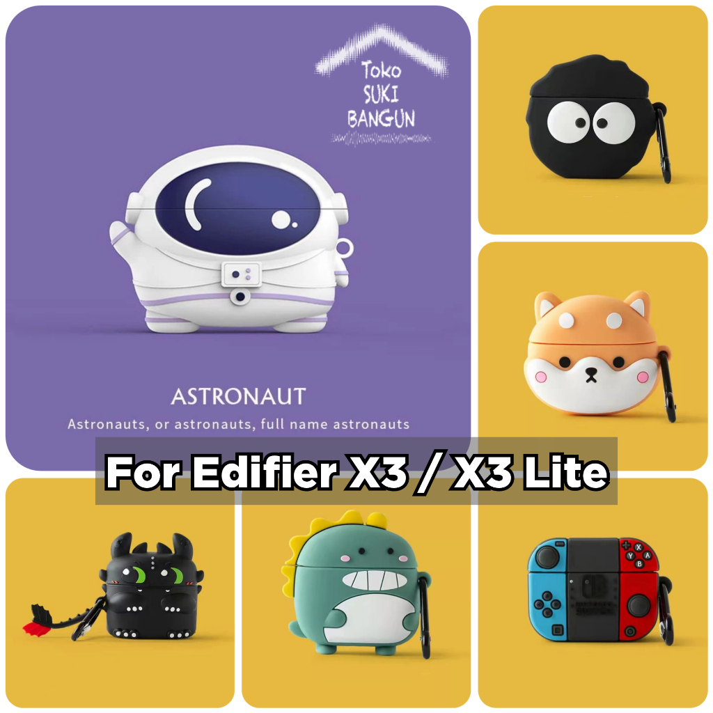 Case Edifier X3 / X3 Lite Rubber CUTE CARTOON Silicone Cover Casing Pouch Protector