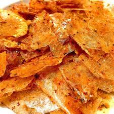 

Kripik kaca dengan berbagai rasa serta ukuran (Kripca original, pedas, pedas daun jeruk)