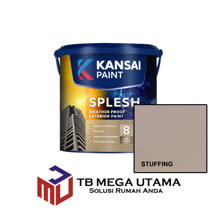 Kansai Paint Splesh Stuffing 2,5 Liter | PASTEL |Cat Decorative Tembok Eksterior