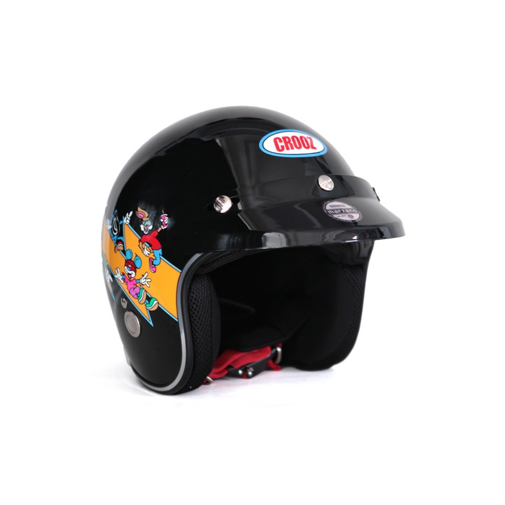 CROOZ HELMET RETRO CHILDHOOD BLACK by Marzano