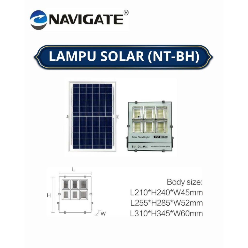 Lampu Sorot Solar NAVIGATE NT-BH