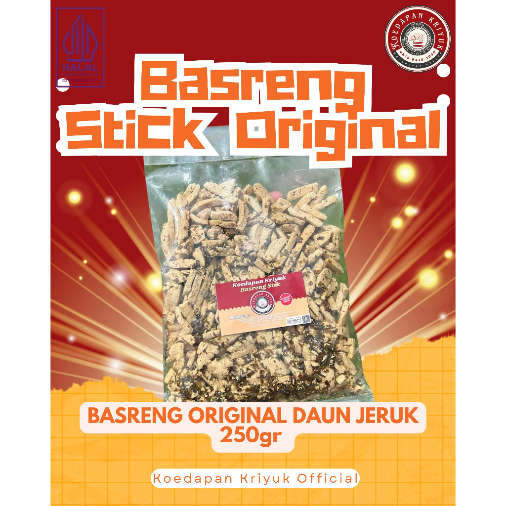 

BASRENG ORIGINAL DAUN JERUK 250gr – CEMILAN VIRAL RENYAH GURIH, SNACK PEDAS KERING KEKINIAN.