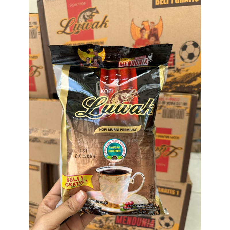 

Kopi Luwak Murni hitam beli 1 gratis 1 kemasan 120gr / KOPI LUWAK HITAM