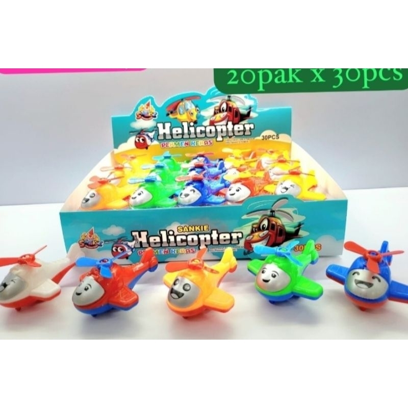 

Sankie Permen Keras Helikopter Isi 30 Pcs