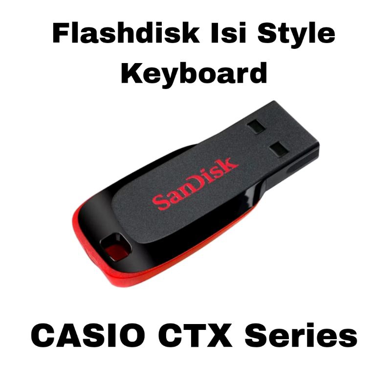 Flashdisk 16GB Khusus Isi Style Keyboard Casio - Midi/MP3