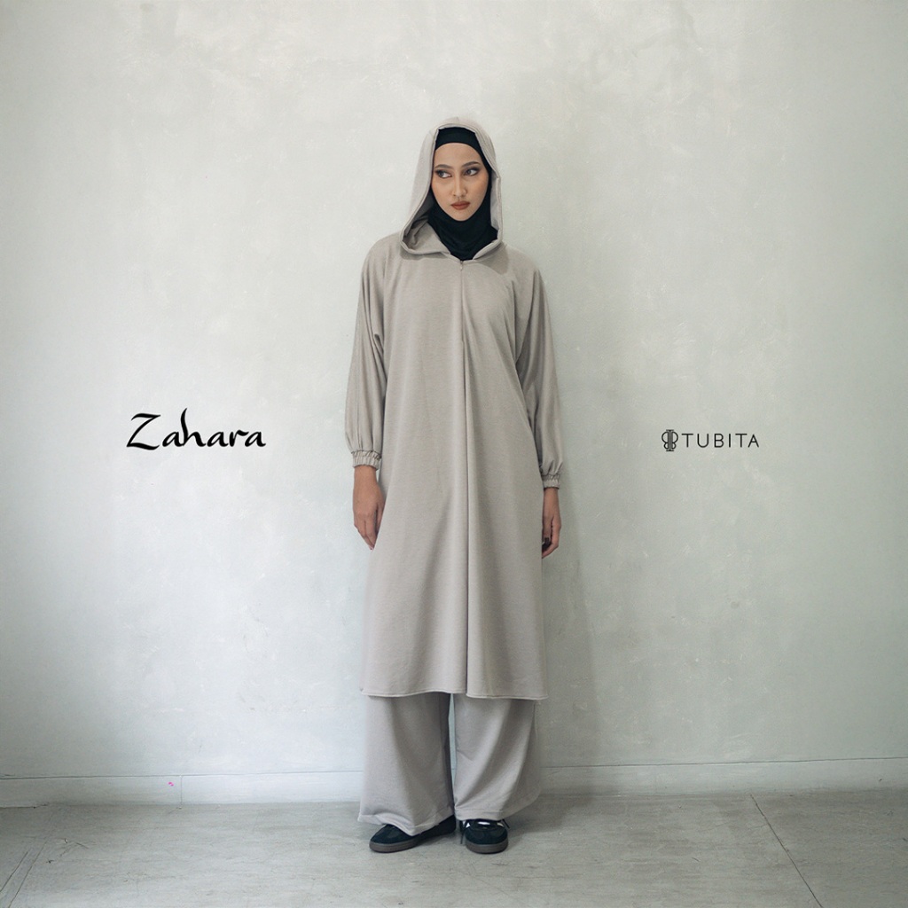 One Set Tunik Zahara Khaki by Tubita