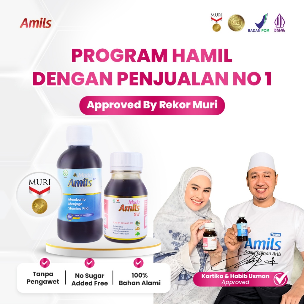 Amils Promil Suplemen Hamil Alami BPOM Meningkatkan Kesuburan Pasangan Program Hamil Andalan Artis