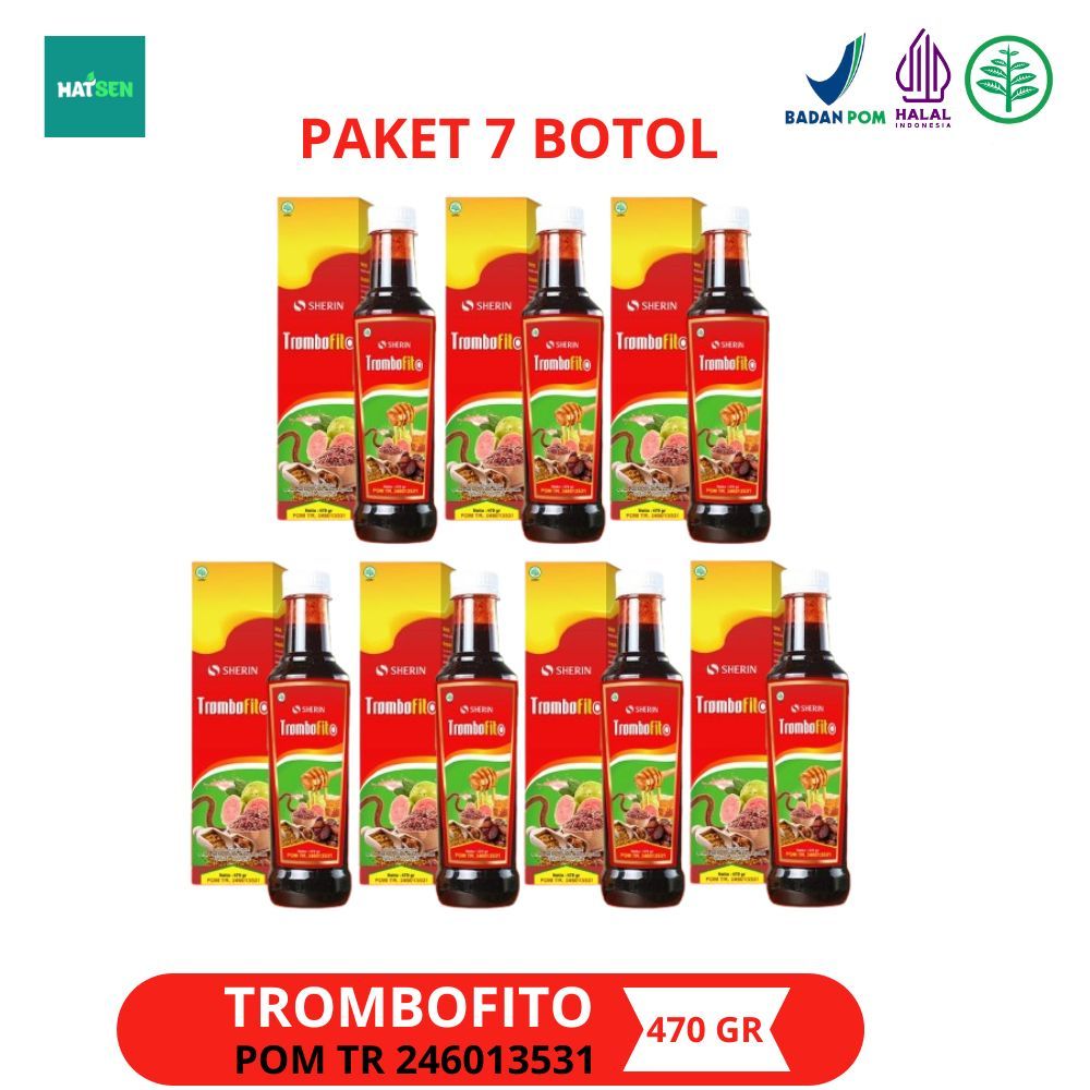 

Trombofito 7 Botol - Sherin Madu Angkak Sari Kurma Trombofito Solusi Atasi DBD 470 gram