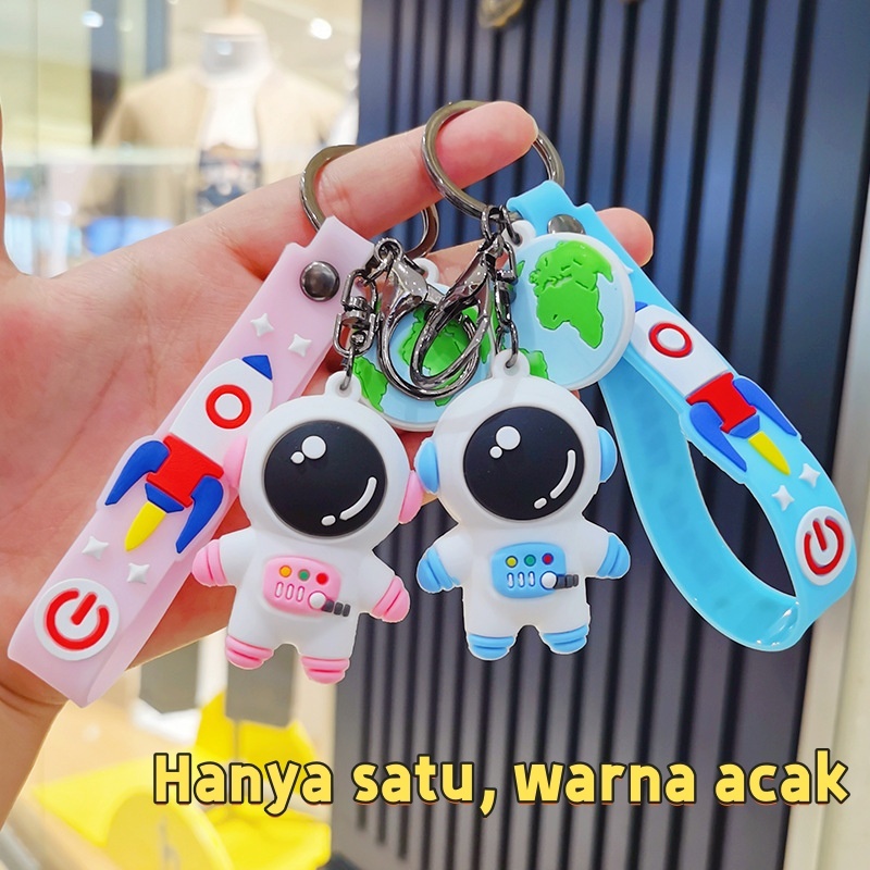 Gantungan Kunci Astronot - Aksesoris Kartun untuk Tas & Kunci