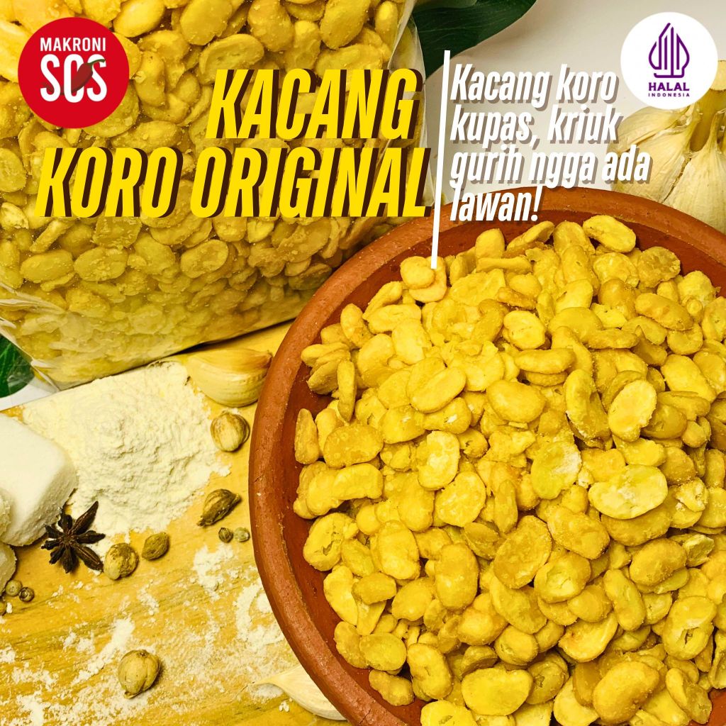 

1KG KACANG KORO KUPAS ORIGINAL JAIPONG 1KG TERMURAH