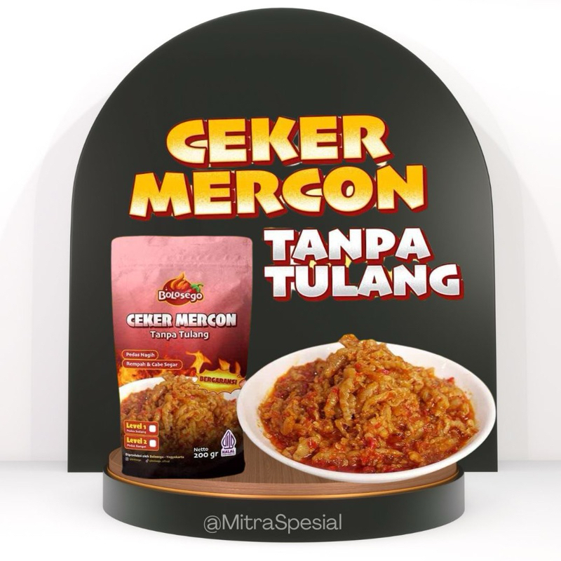 

Ceker Mercon Tanpa Tulang Bolosego Khas Jogja