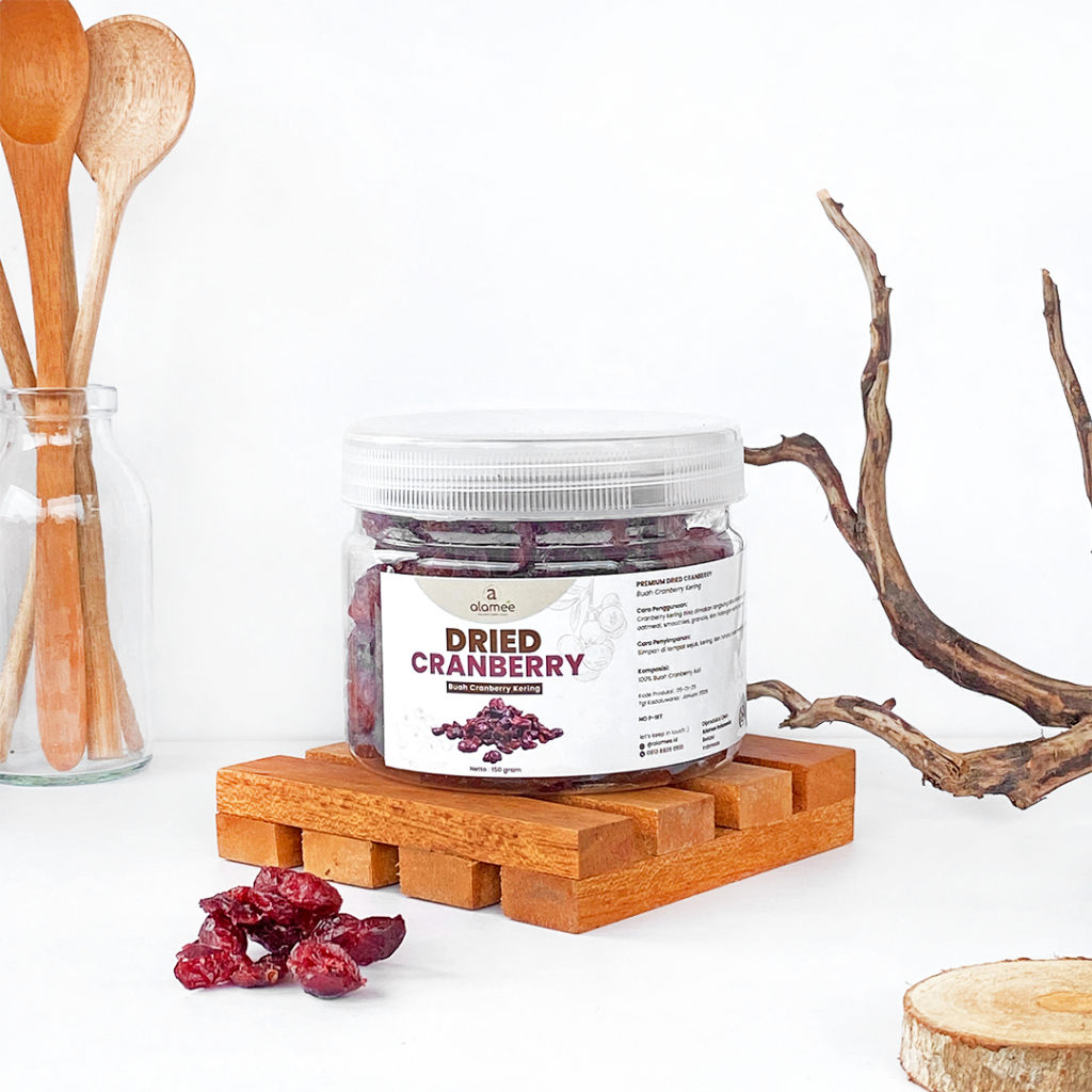 

ALAMEE Dried Cranberry Kering Fruit Cran Berry Cemilan Buah Kranberi Cranberries 150gr