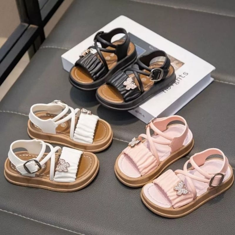 PRILLY SANDAL ANAK PEREMPUAN,SANDAL PESTA ANAK 3-8 TAHUN