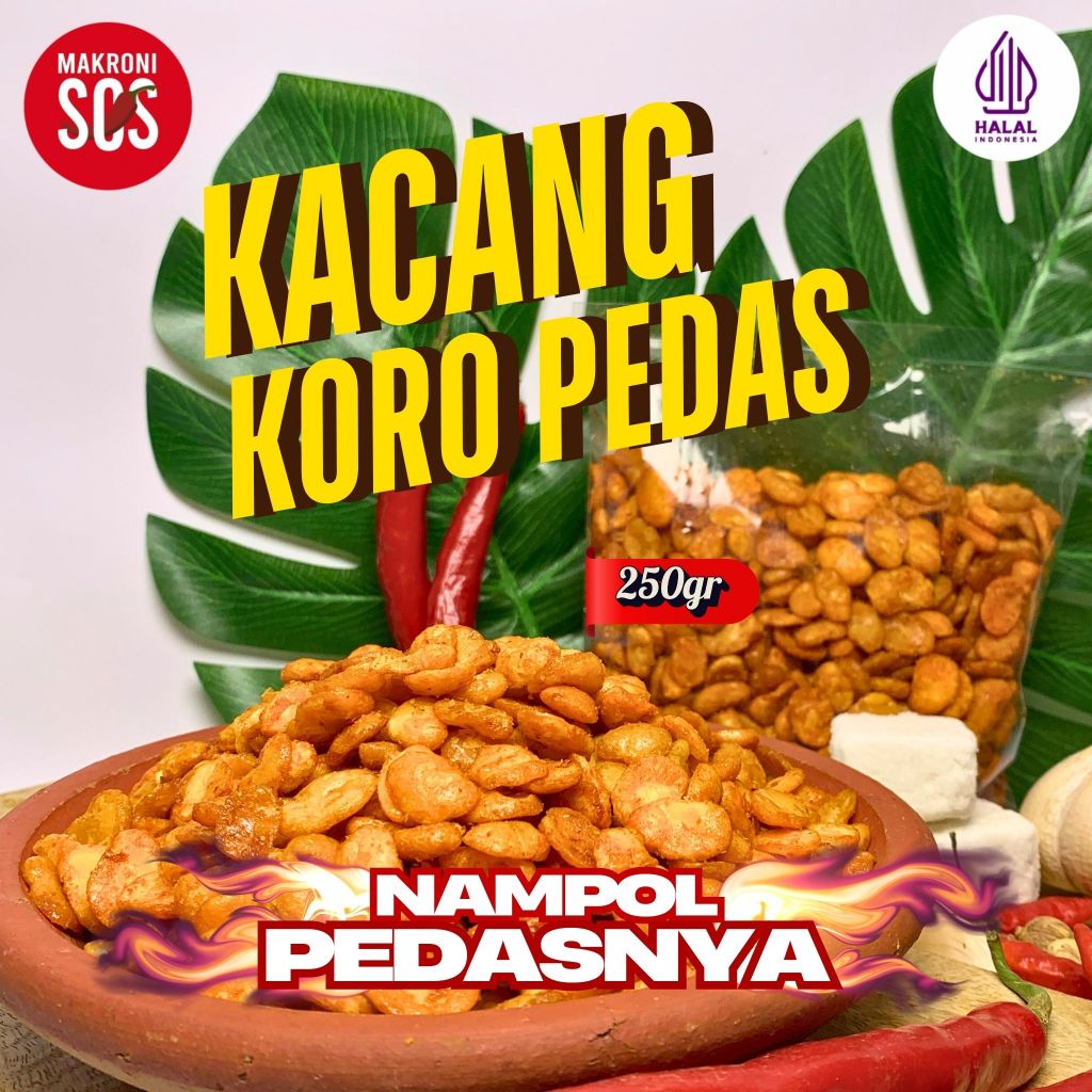 

250GR KACANG KORO BALADO 250GR HOT SPICY MAKARONISOS FOOD SNACK